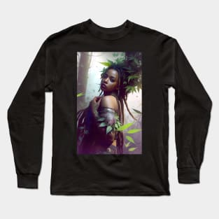 Abstract Rastafari Princess Long Sleeve T-Shirt